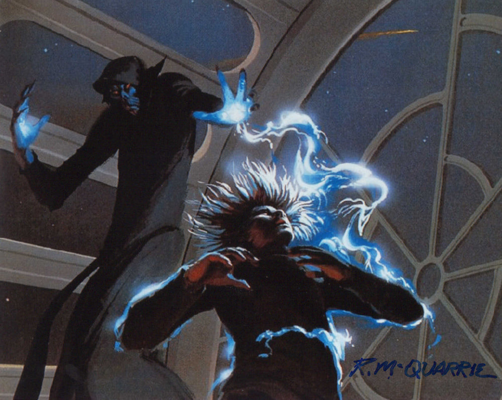 Star Wars Emperor Palpatine Concept Art Print 8x10 Photo Signed by Artist Ralph McQuarrie