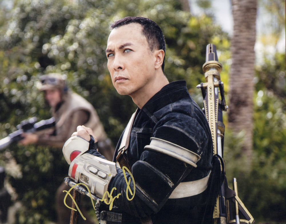 Donnie Yen as Chirrut Îmwe in Rogue One: A Star Wars Story Signed 11x14 Photo
