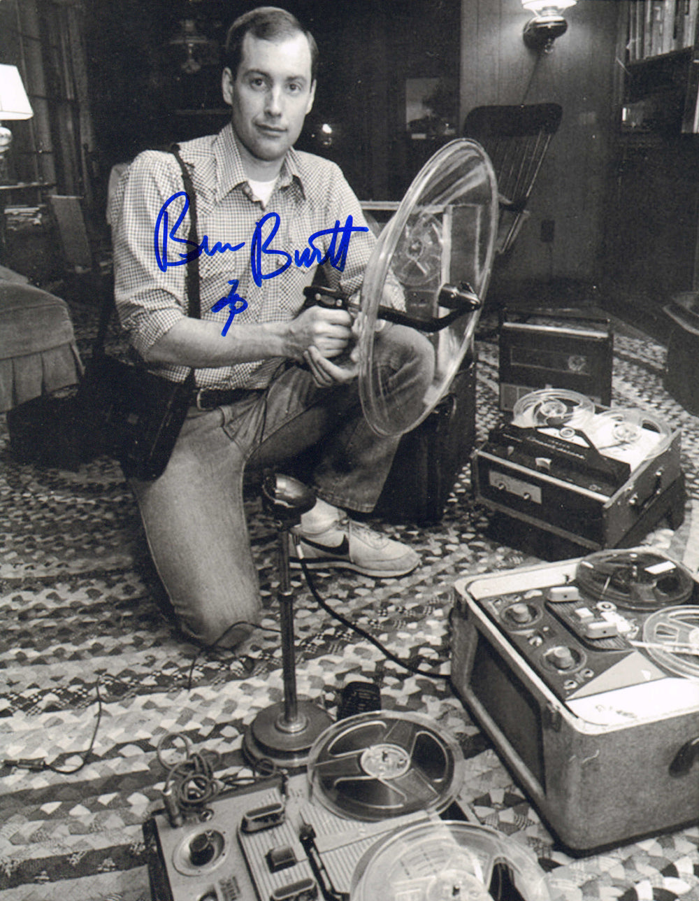 Ben Burtt Sound Designer of Star Wars Behind the Scenes with Equipment Signed 11x14 Photo