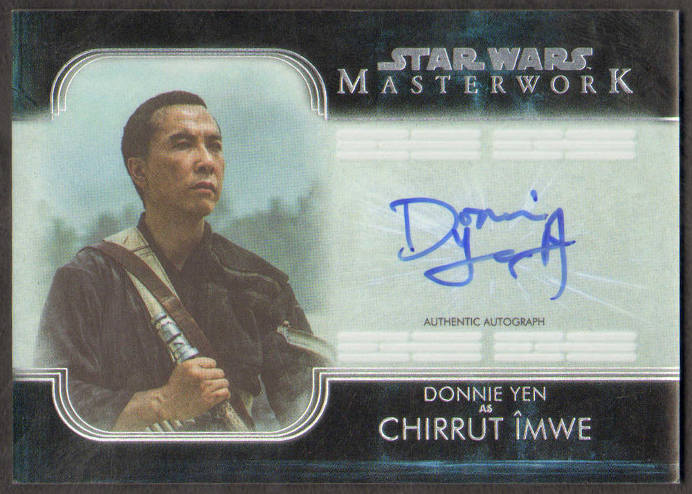 Donnie Yen as Chirrut Îmwe in Rogue One: A Star Wars Story Masterwork Topps Trading Card #15