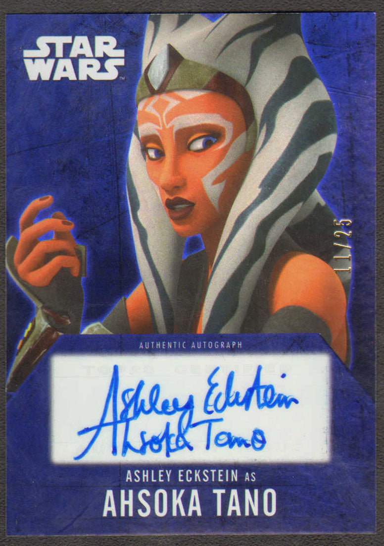 Ashley Eckstein as Ahsoka Tano in Star Wars: The Clone Wars Topps Evolution Trading Card #11