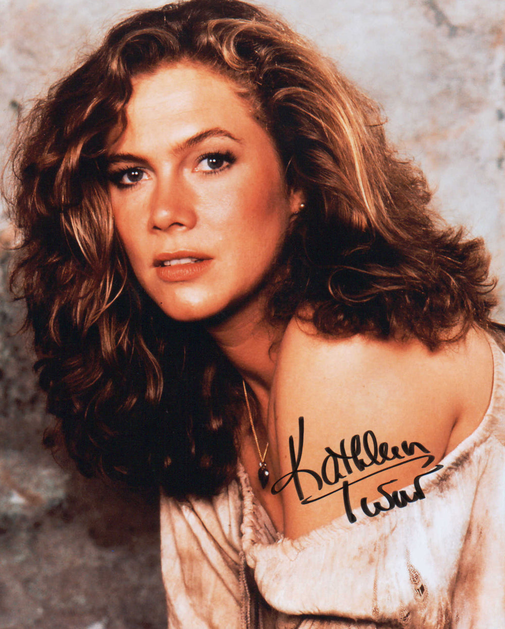 Kathleen Turner from Romancing the Stone, Who Framed Roger Rabbit, & Body Heat Signed 8x10 Photo