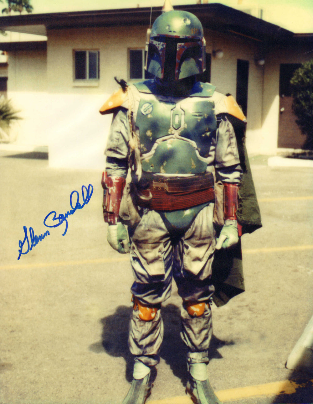 Glenn Randall Jr. Boba Fett Stunt Actor in Star Wars: Return of the Jedi Signed 11x14 Photo