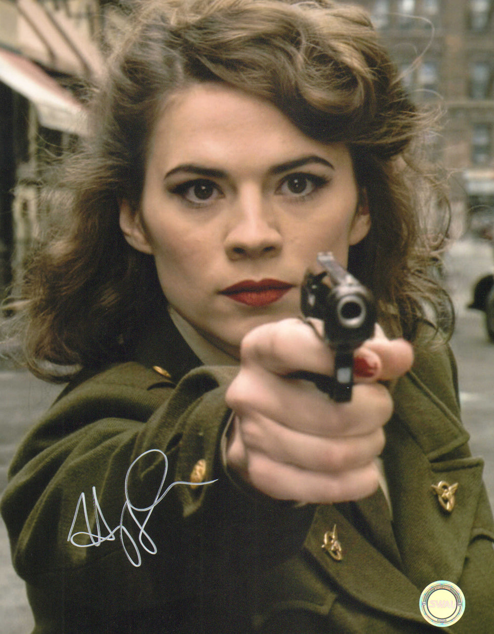 Hayley Atwell as Peggy Carter in Captain America: The First Avenger (SWAU) Signed 11x14 Photo