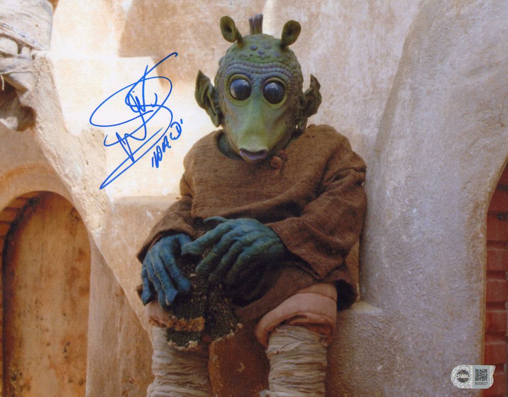 Warwick Davis as Wald in Star Wars Episode I: The Phantom Menace (SWAU) Signed 11x14 Photo with Character Name