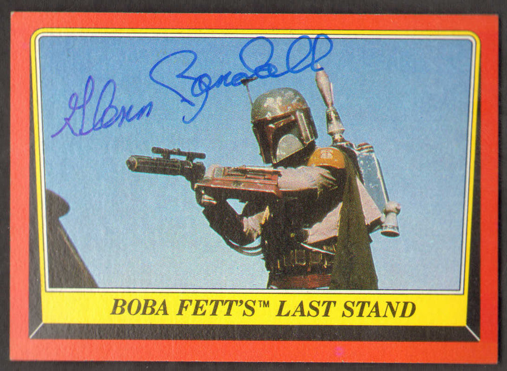Glenn Randall Jr. Boba Fett Stunt Actor in Star Wars: Return of the Jedi Signed Topps Trading Card #47