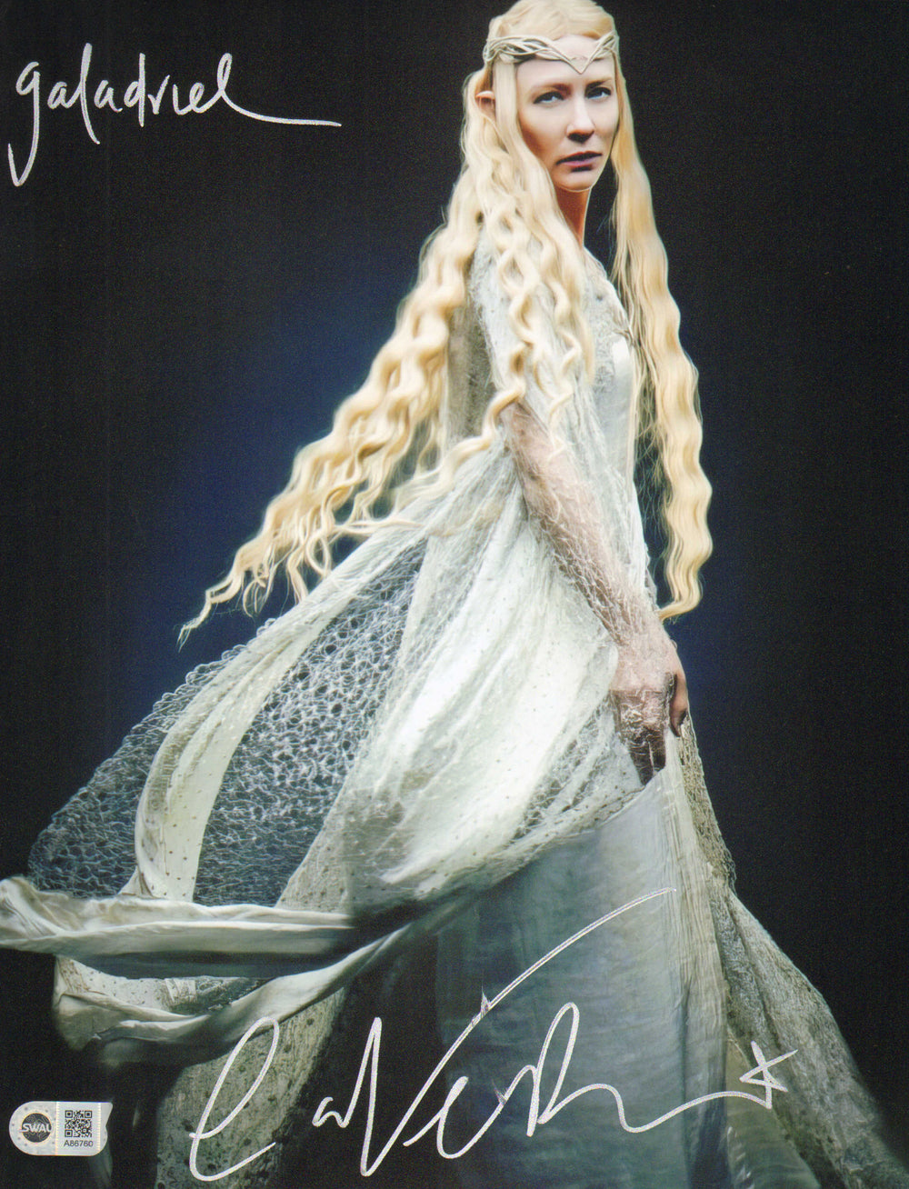Cate Blanchett as Galadriel in The Hobbit: An Unexpected Journey (SWAU) Signed 11x14 Photo with Character Name