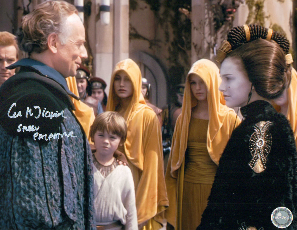 Ian McDiarmid as Senator Palpatine in Star Wars Episode I: The Phantom Menace (SWAU) Signed 11x14 Photo with Character Name
