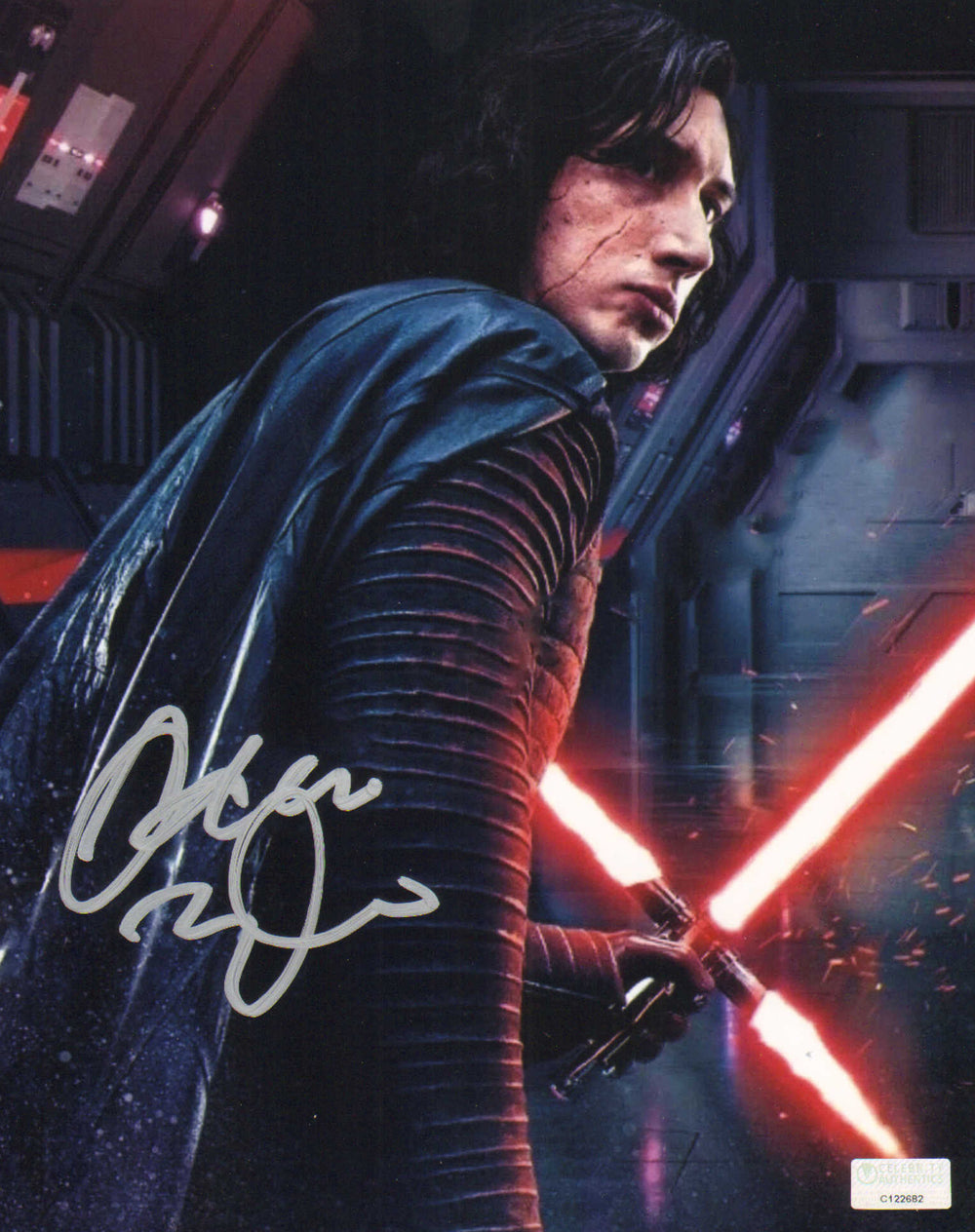 Adam Driver as Kylo Ren in Star Wars: The Force Awakens (Celebrity Authentics) Signed 8x10 Photo