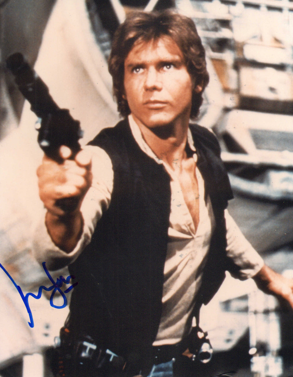 Harrison Ford as Han Solo in Star Wars: A New Hope Signed 11x14 Photo