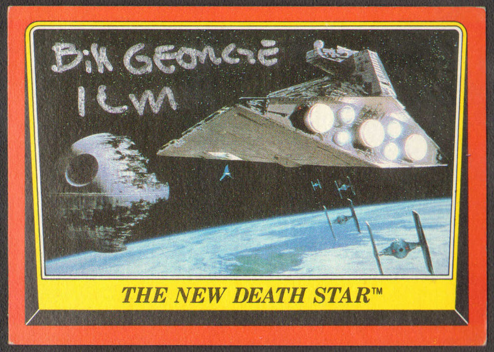 Bill George ILM Visual Effects Artist for Star Wars: Return of the Jedi Signed Topps Trading Card #9