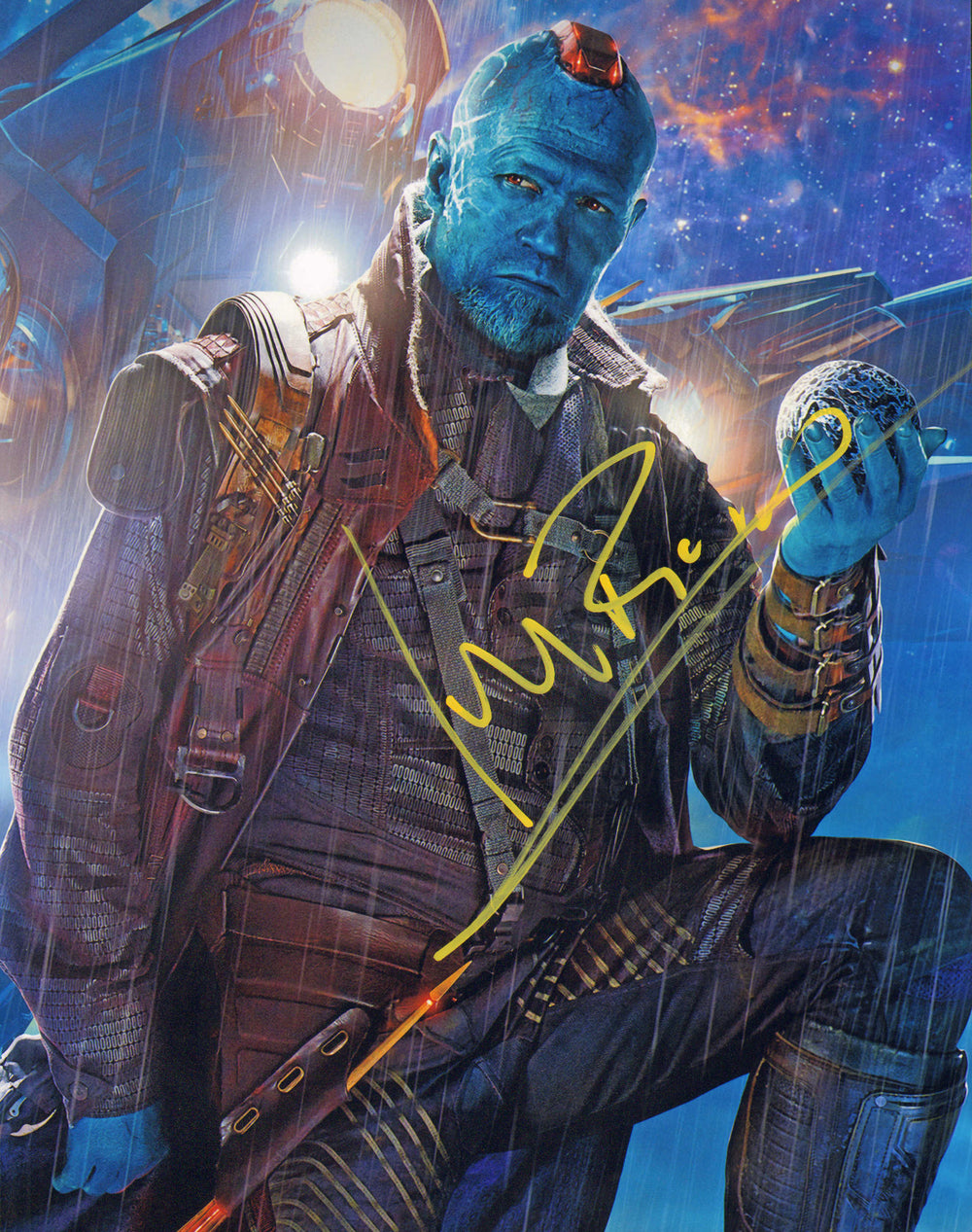 Michael Rooker as Yondu in Guardians of the Galaxy Signed 11x14 Photo