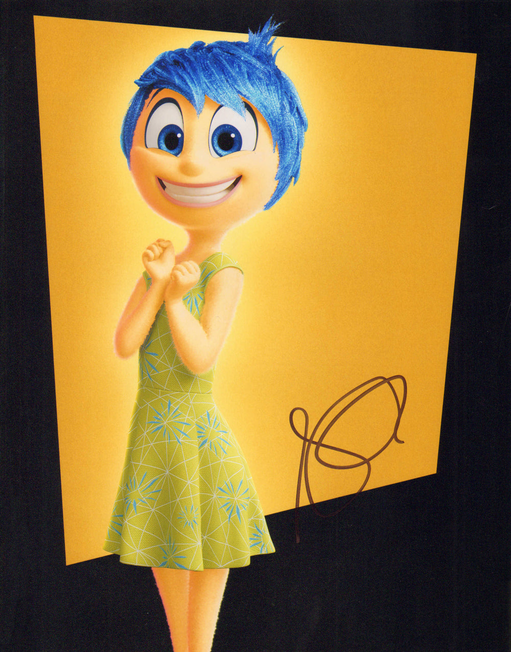 Amy Poehler as Joy in Disney Pixar Inside Out Signed 11x14 Photo