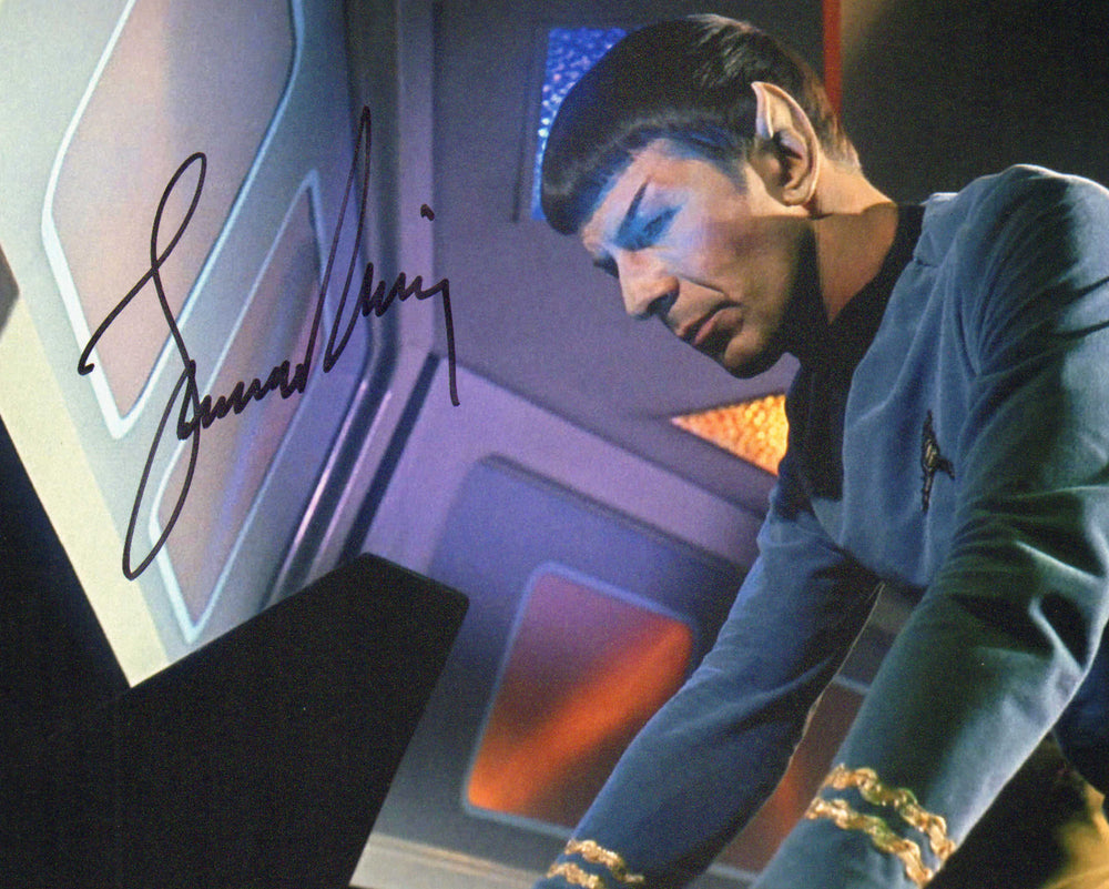 Leonard Nimoy as Spock in Star Trek: The Original Series (Autograph COA) Signed 8x10 Photo