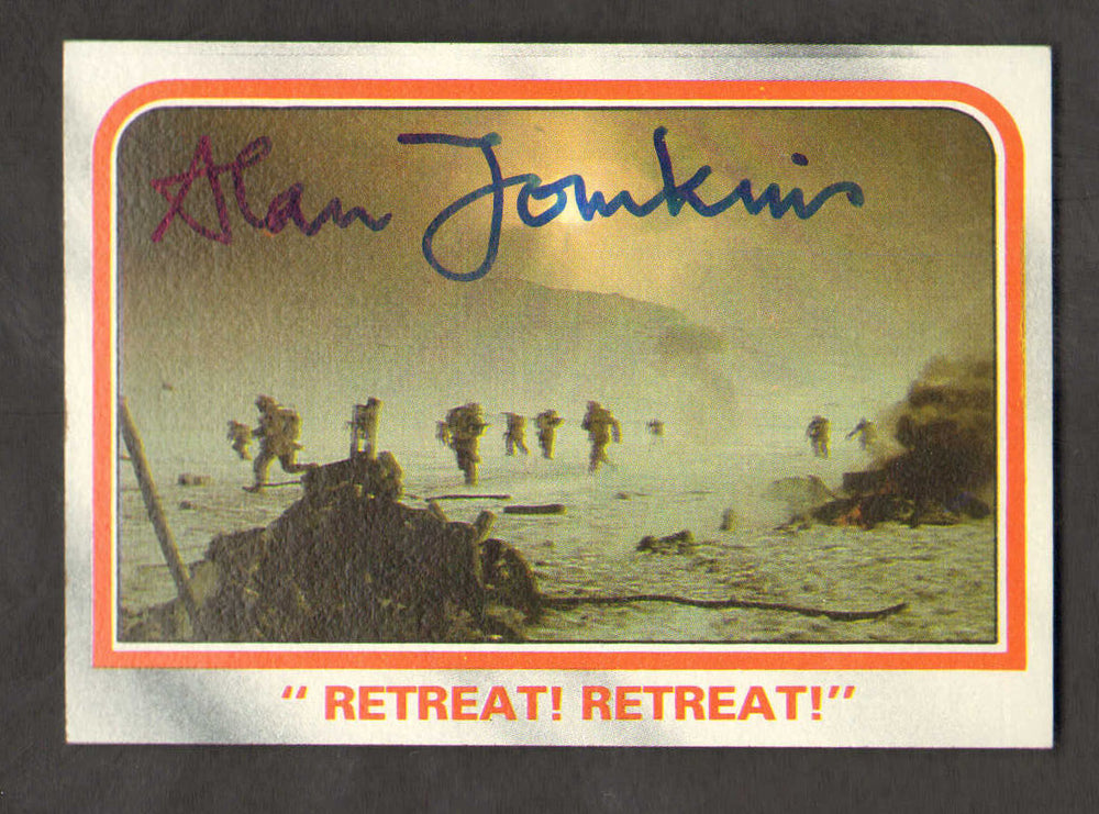 Alan Tomkins Academy Award Winning Art Director of Star Wars: The Empire Strikes Back Signed Topps Trading Card #46