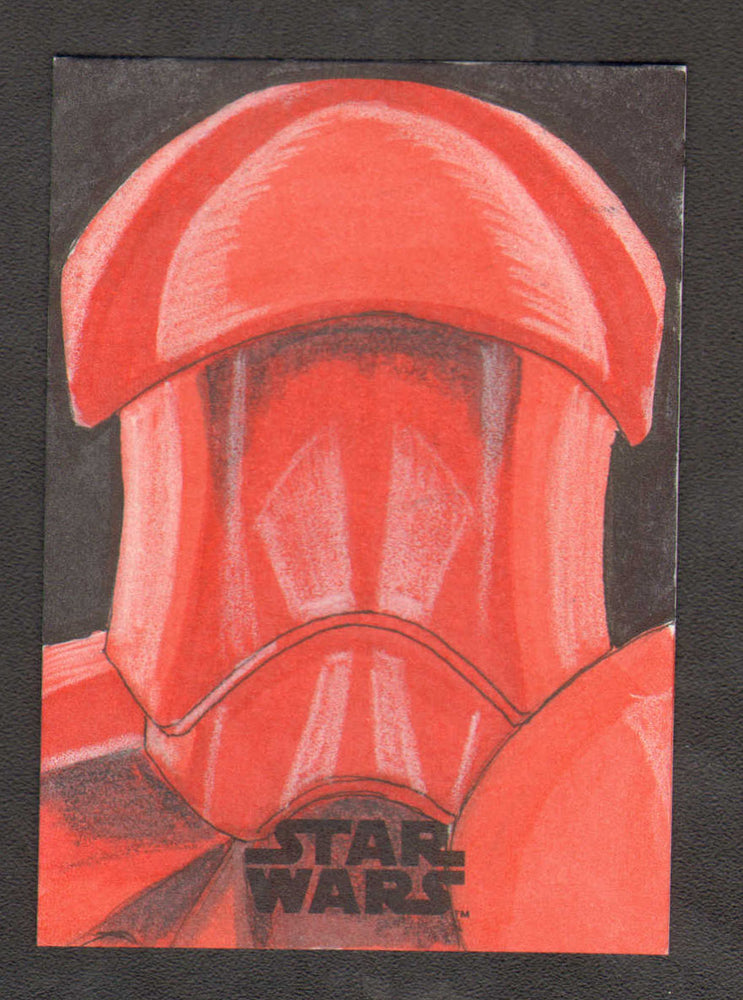 Star Wars: The Last Jedi Topps Sketch Trading Card by Chris thorne