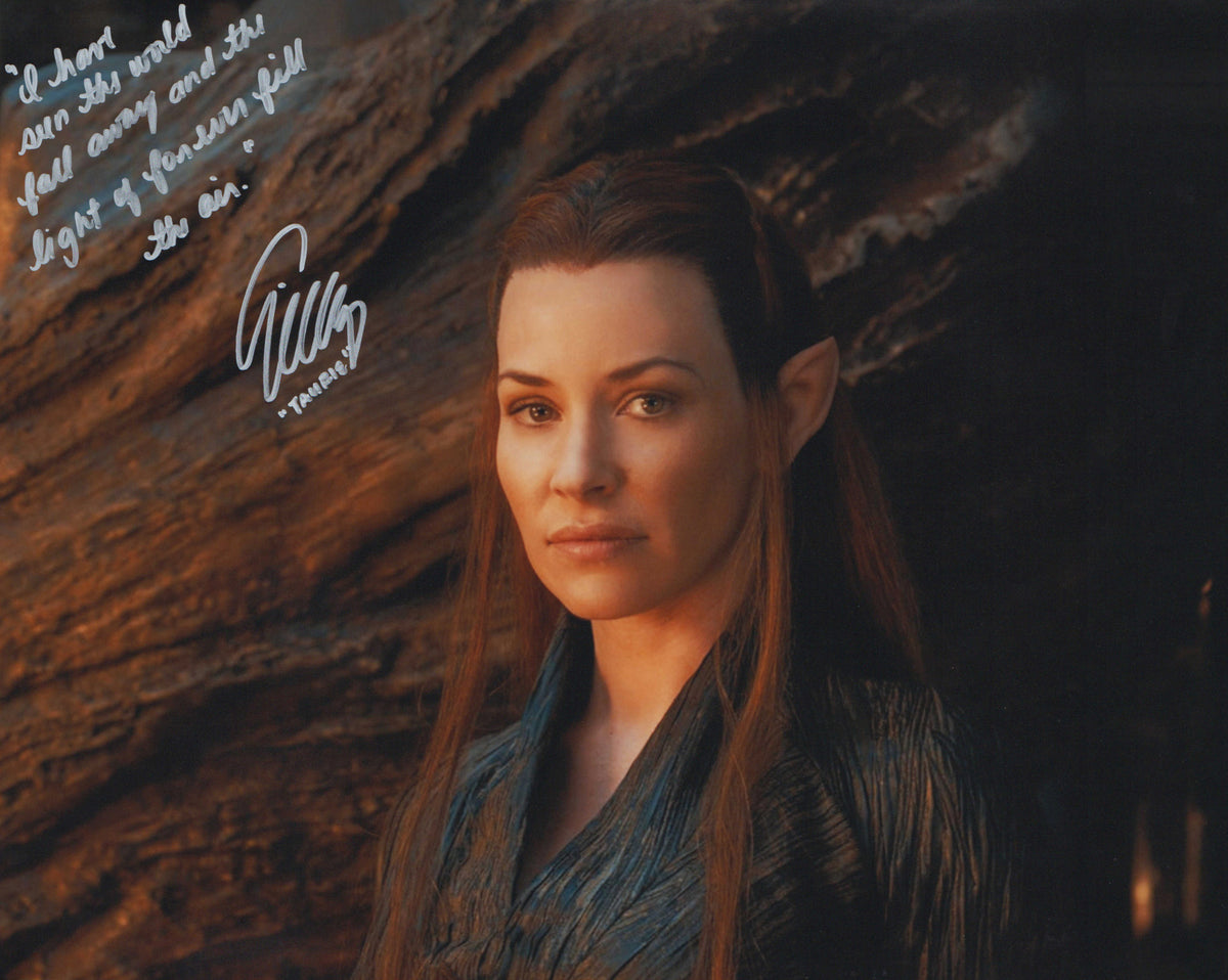 Evangeline Lilly as Tauriel from The Hobbit Signed 16x20 Photo – SWAU ...