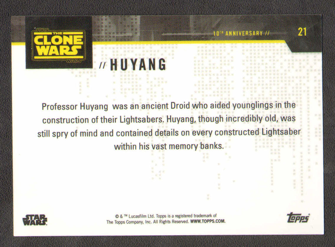 
                  
                    David Tennant as Professor Huyang in Star Wars: The Clone Wars Signed Topps Trading Card #21
                  
                
