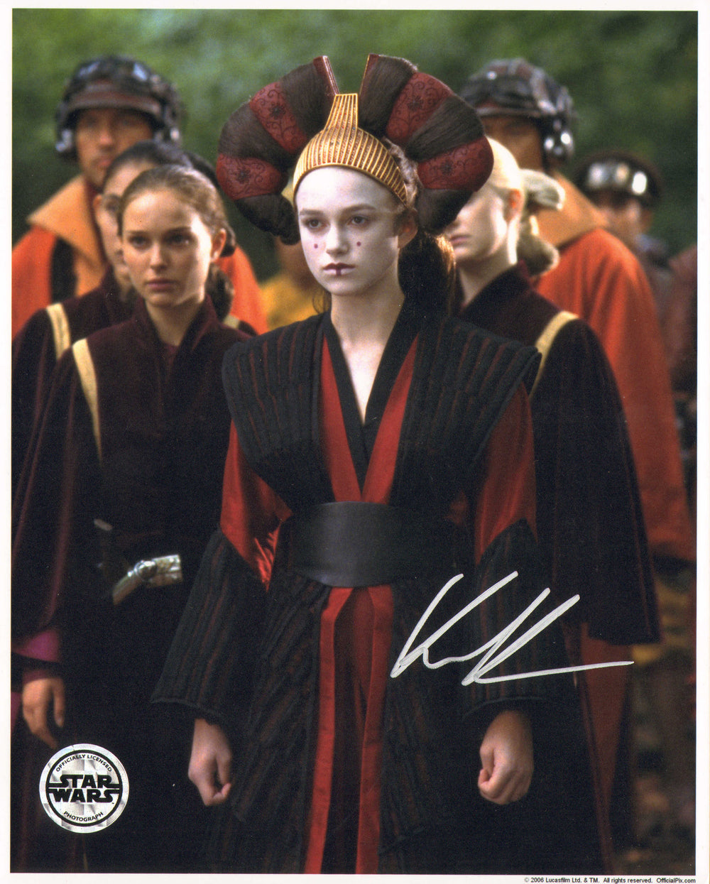 Keira Knightley as Sabe in Star Wars Episode I: The Phantom Menace (Official Pix/SWAU) Signed 8x10 Photo
