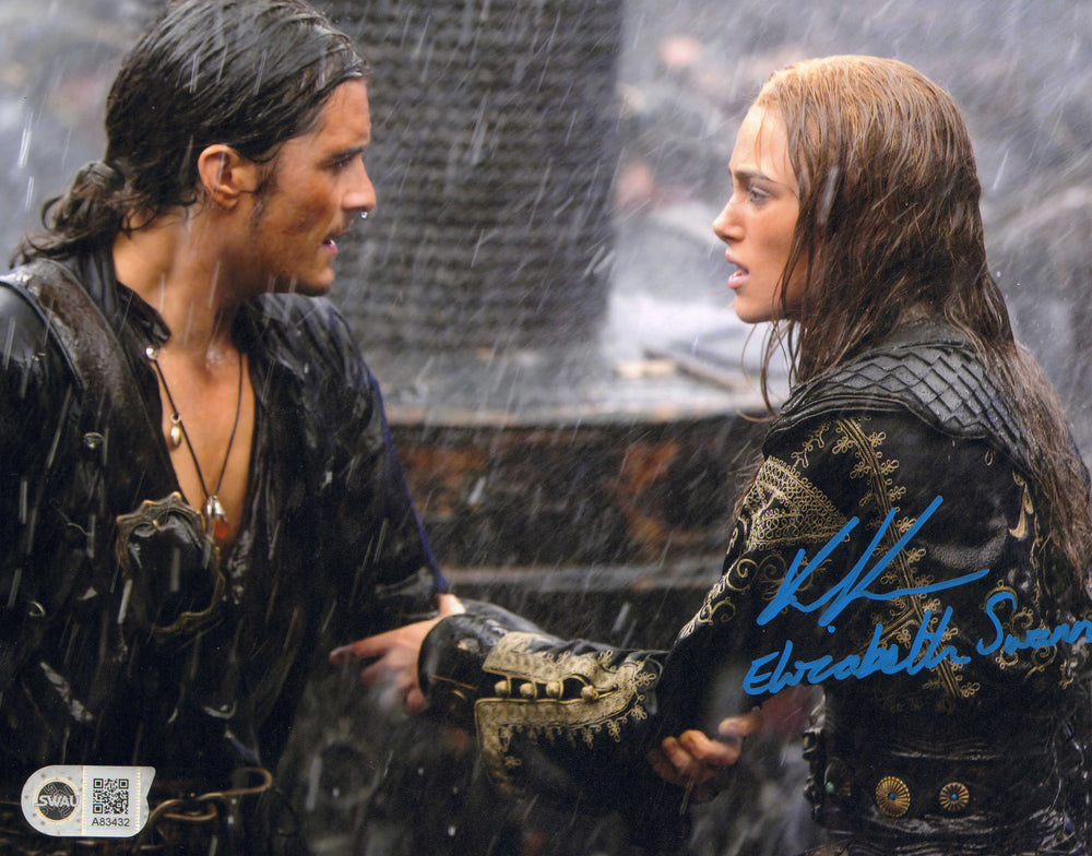 Keira Knightley as Elizabeth Swann in Pirates of the Caribbean: At World's End (SWAU) Signed 8x10 Photo with Character Name