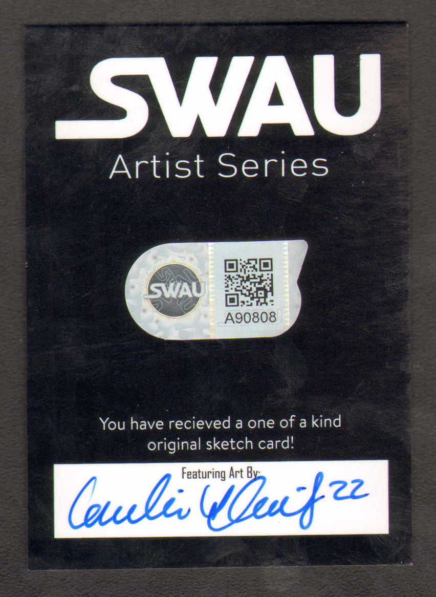 
                  
                    Natalie Portman as Padmé Amidala in Star Wars Signed SWAU Artist Series Trading Card by Candice Dailey
                  
                