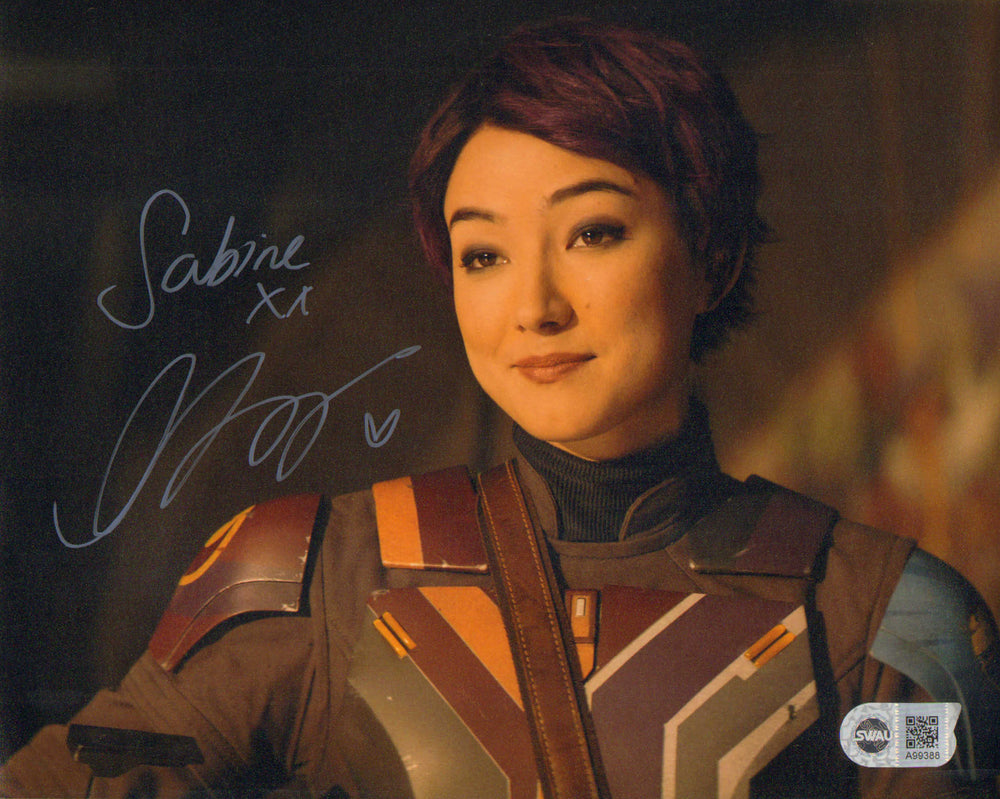 Natasha Liu Bordizzo as Sabine Wren in Star Wars: Ahsoka (SWAU) Signed 8x10 Photo with Character Name