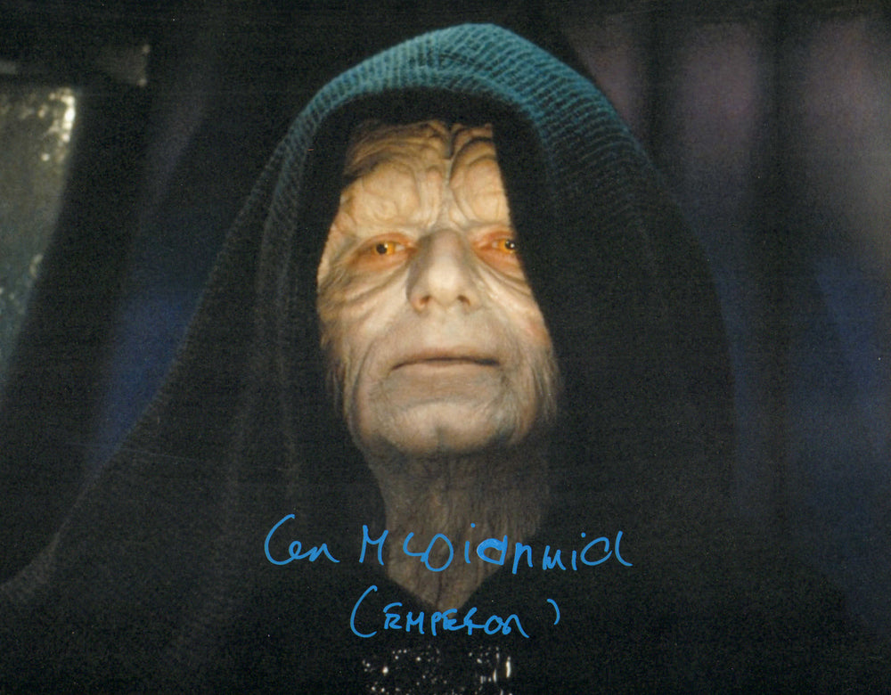Ian McDiarmid as The Emperor in Star Wars: Return of the Jedi Signed 11x14 Photo with Character Name