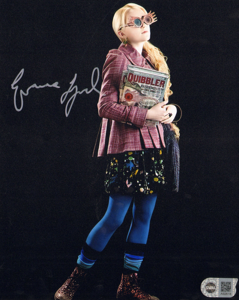 Evanna Lynch as Luna Lovegood in Harry Potter & the Half-Blood Prince (SWAU) Signed 8x10 Photo