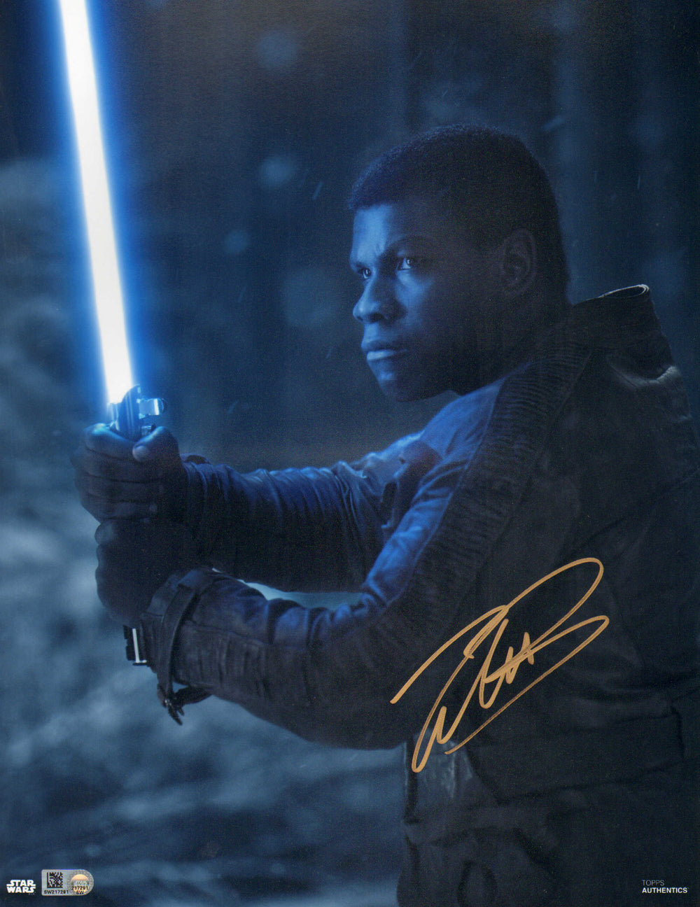 John Boyega as Finn in Star Wars: The Last Jedi (Topps Authentics) Sig –  SWAU Auction