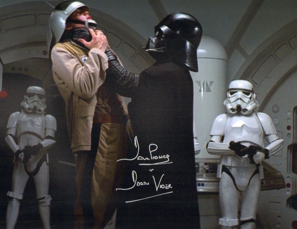 Dave Prowse as Darth in Star Wars: A New Hope Signed 11x14 with Character Name