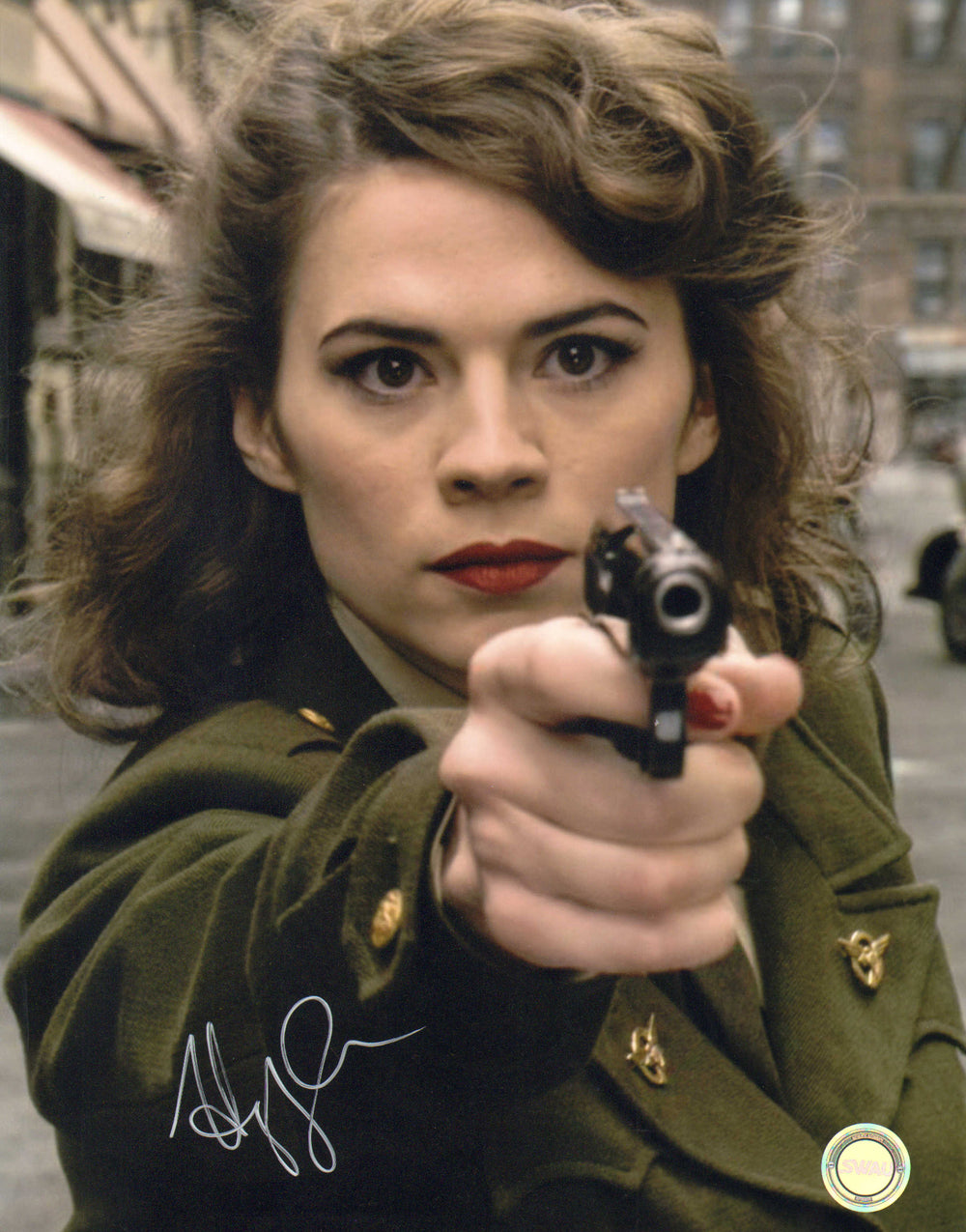 Hayley Atwell as Peggy Carter in Captain America: The First Avenger (SWAU) Signed 11x14 Photo