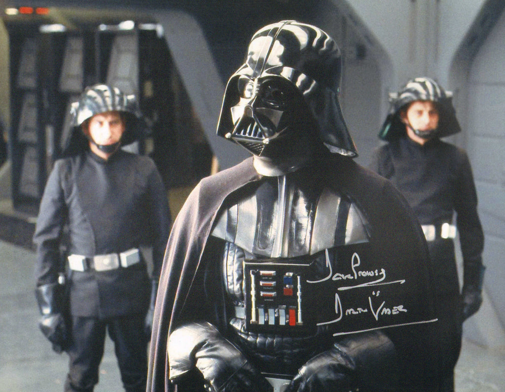 Dave Prowse as Darth Vader in Star Wars: The Empire Strikes Back Signed 11x14 Photo with Character Name
