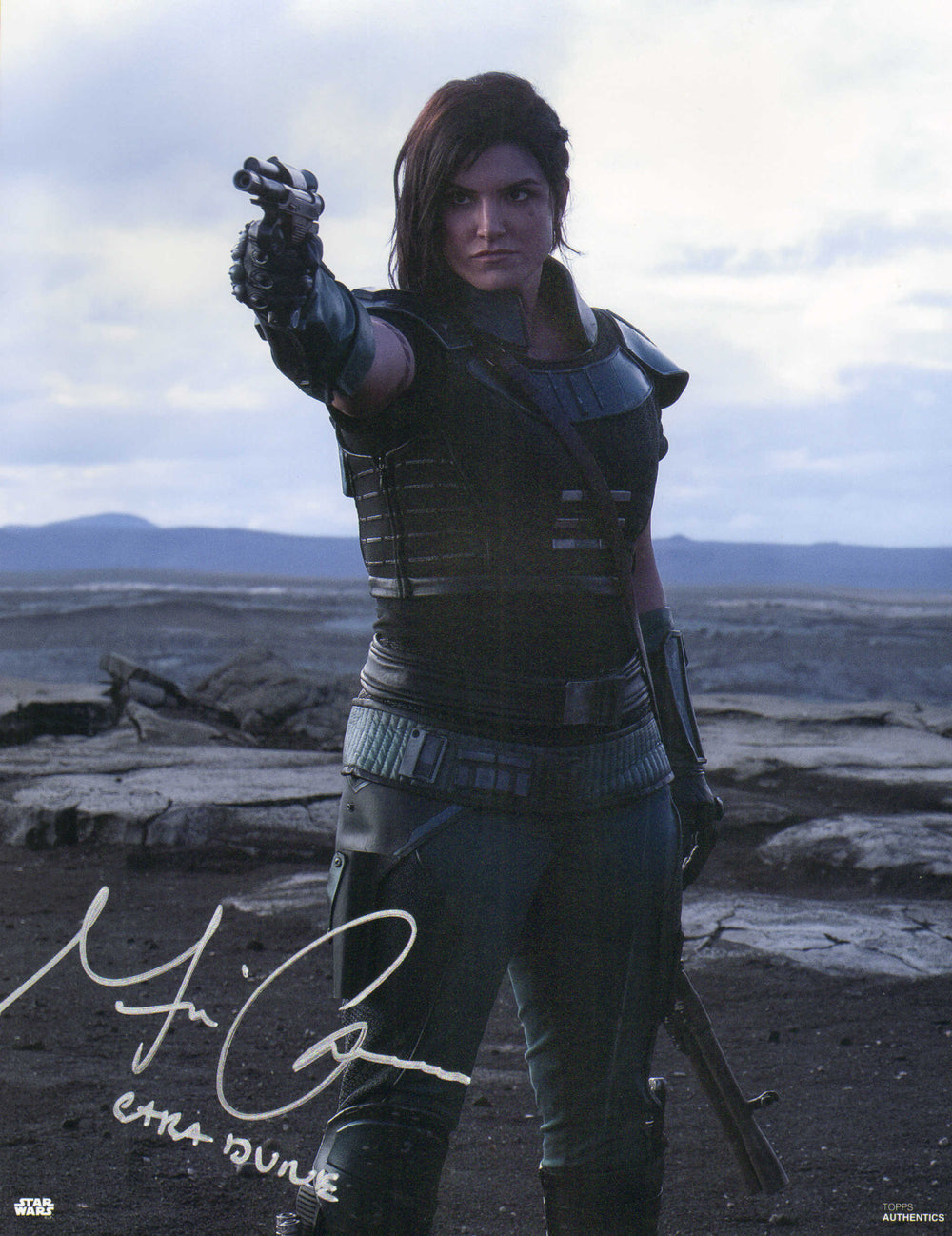 Gina Carano as Cara Dune in Star Wars: The Mandalorian (Beckett) Signed 11x14 Photo with Character Name