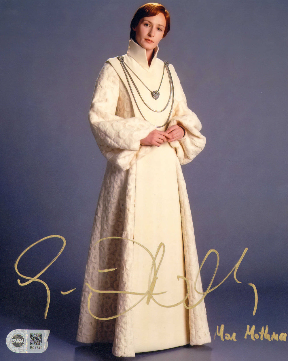 Genevieve O'Reilly as Mon Mothma in Star Wars Episode III: Revenge of the Sith (SWAU) Signed 8x10 Photo with Character Name