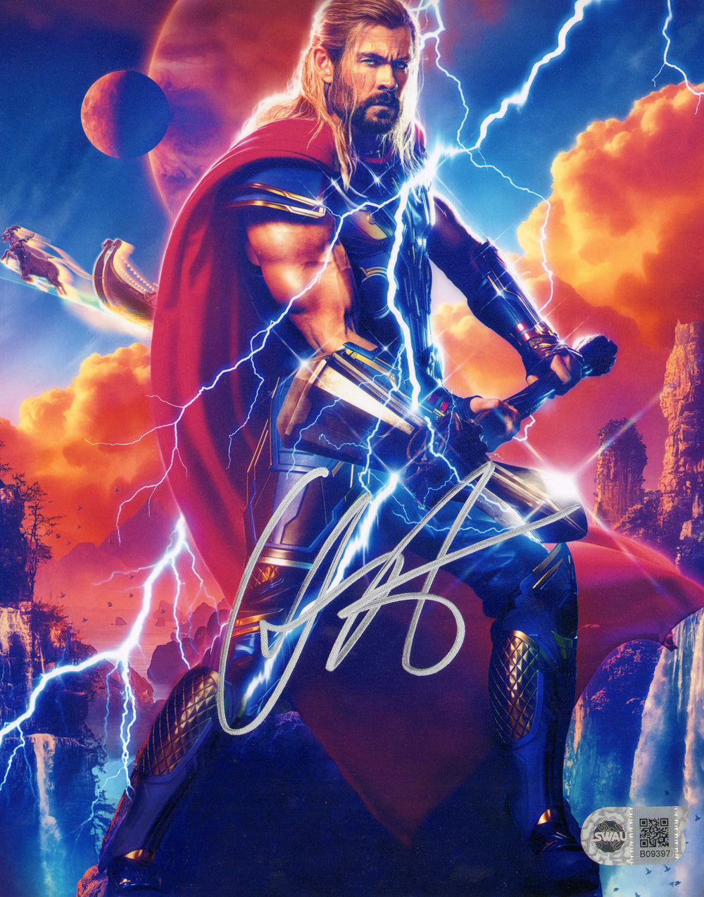 Chris Hemsworth as Thor in Thor: Love & Thunder (SWAU) Signed 8x10 Photo