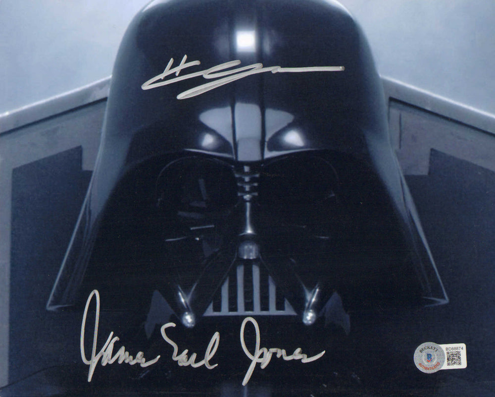 James Earl Jones & Hayden Christensen as Darth Vader in Star Wars Episode III: Revenge of the Sith (Beckett) Signed 8x10 Photo