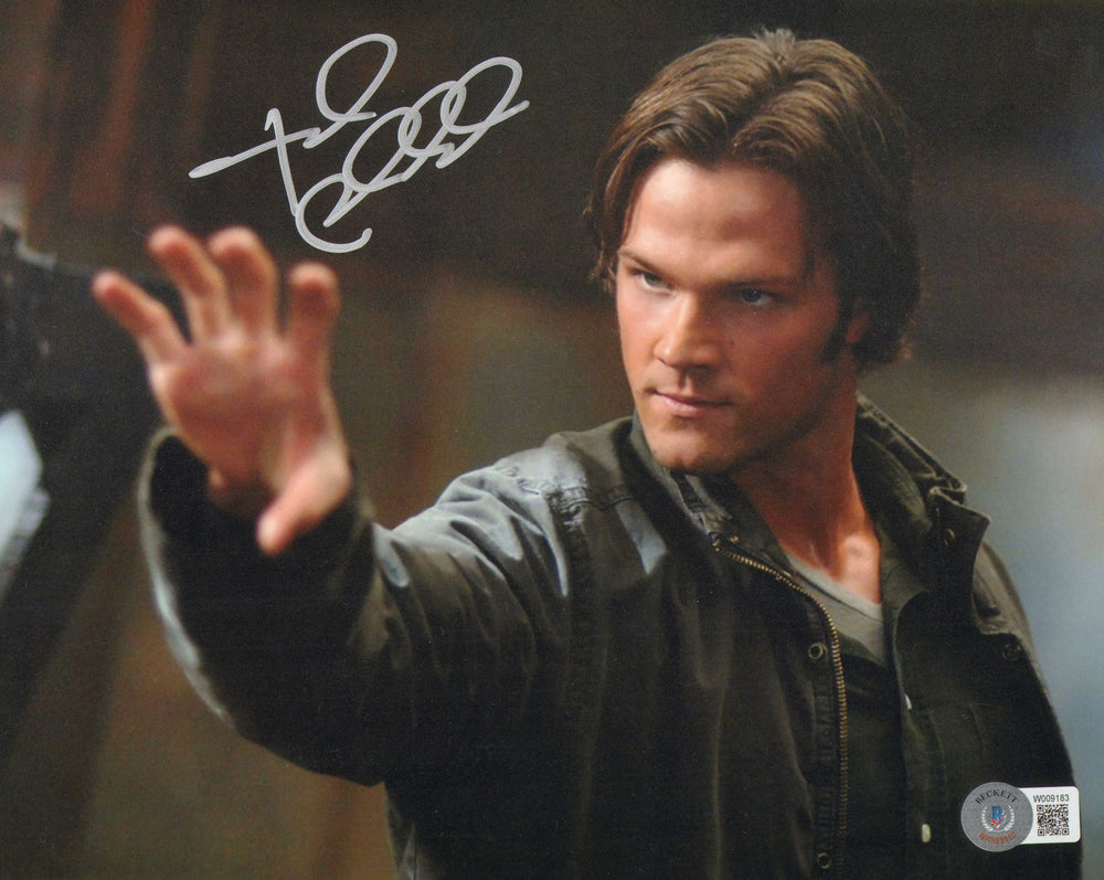 Jared Padelecki as Sam Winchester in Supernatural (Beckett Witnessed) Signed 8x10 Photo