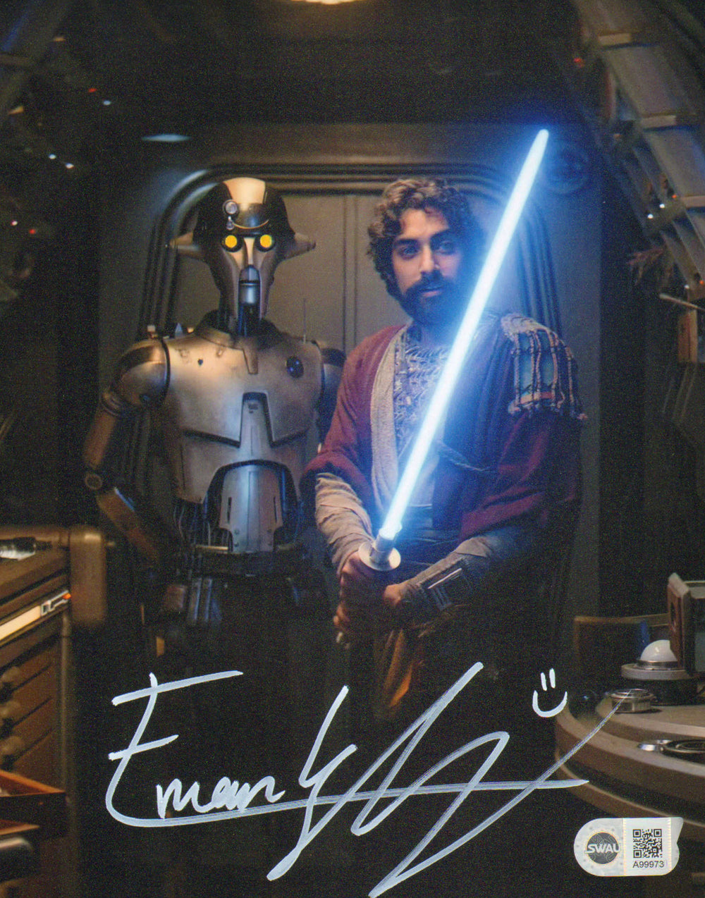 Eman Esfandi as Ezra Bridger in Star Wars: Ahsoka (SWAU) Signed 8x10 photo