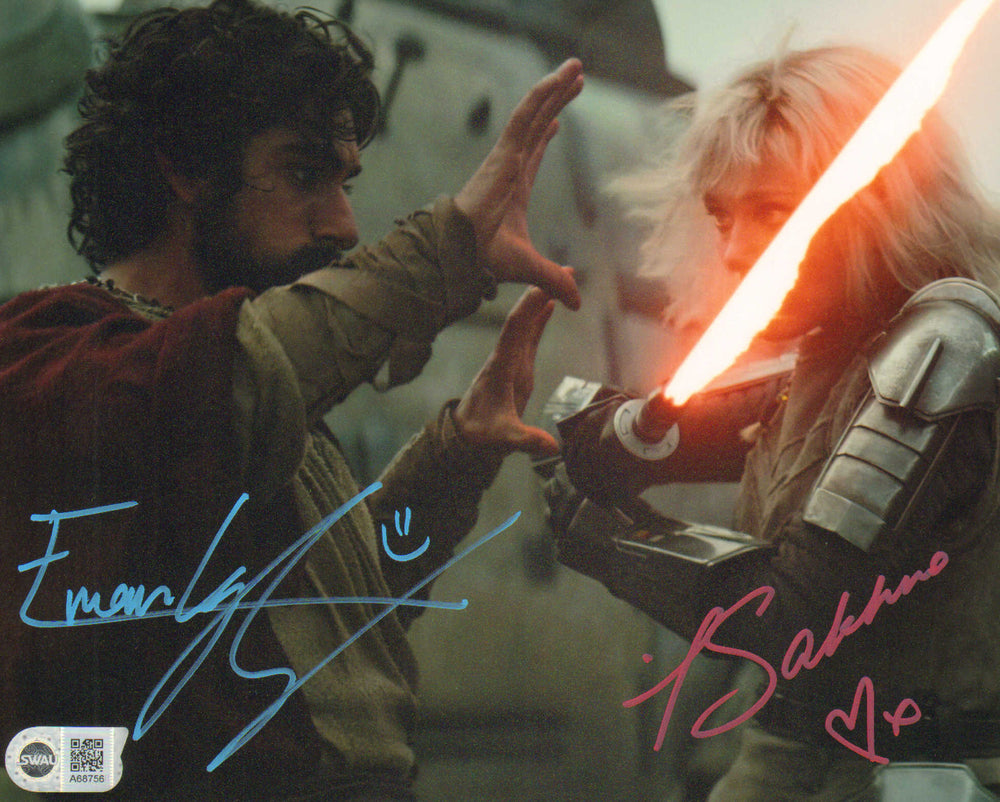 Eman Esfandi as Ezra Bridger and Ivanna Sakhno as Shin Hati in Star Wars: Ahsoka (SWAU) Signed 8x10 Photo