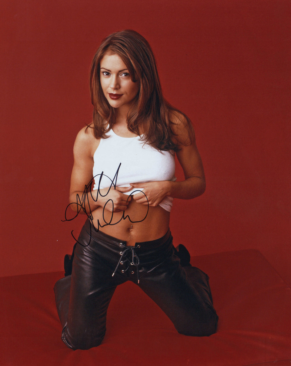Alyssa Milano from Charmed Sexy Signed 16x20 Photo