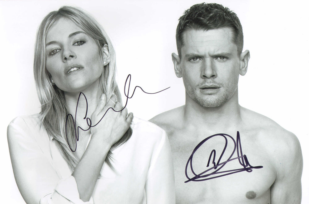 Sienna Miller as Maggie & Jack O'Connell as Brick in Cat on a Hot Tin Roof Signed 8x12 Photo