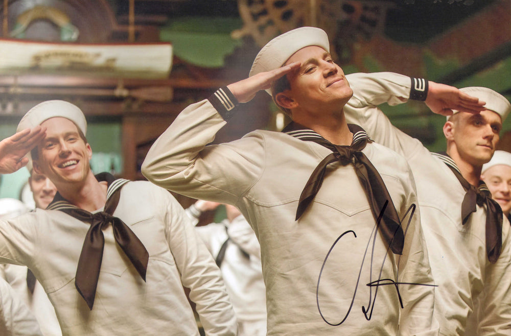 Channing Tatum as Burt Gurney in Hail, Caesar! Signed 8x12 Photo
