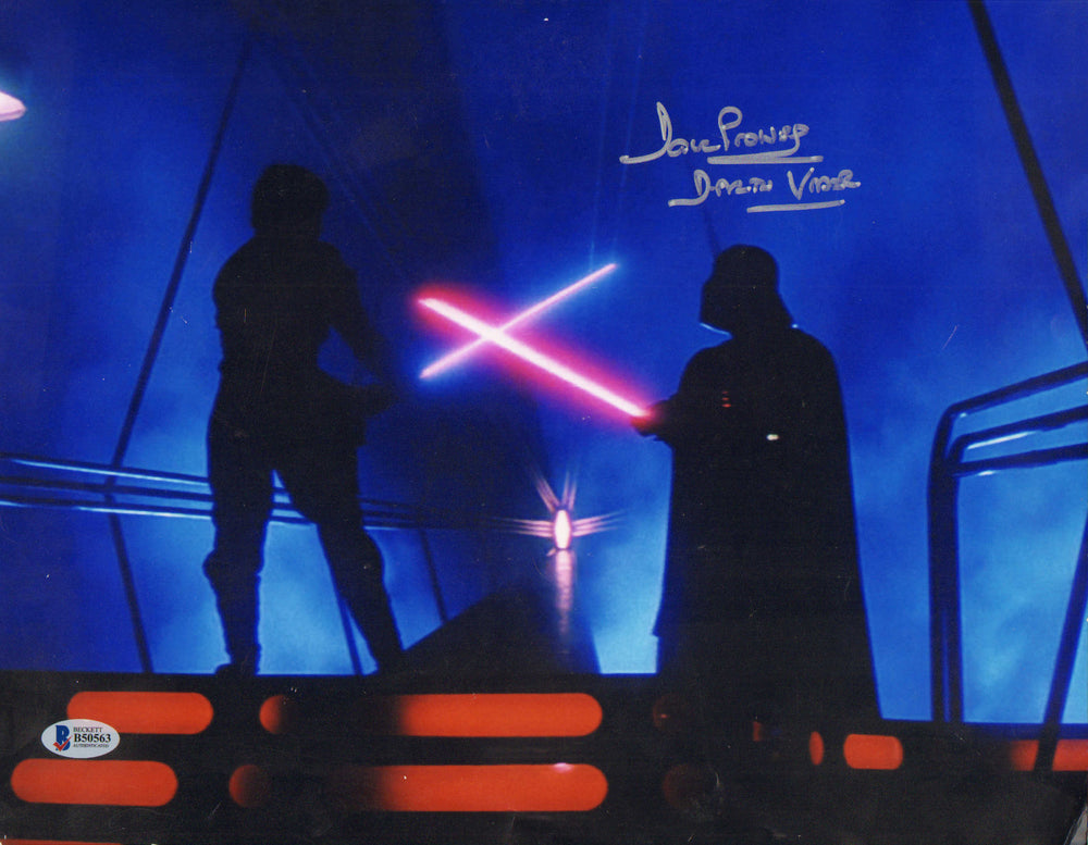 Dave Prowse as Darth Vader in Star Wars: The Empire Strikes Back (Beckett) Signed 11x14 Photo with Character Name