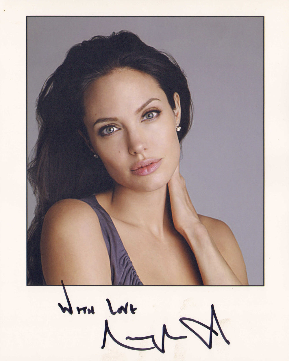 Angelina Jolie from Tomb Raider, Mr. & Mrs. Smith, The Eternals, & Maleficent Signed 8x10 Photo