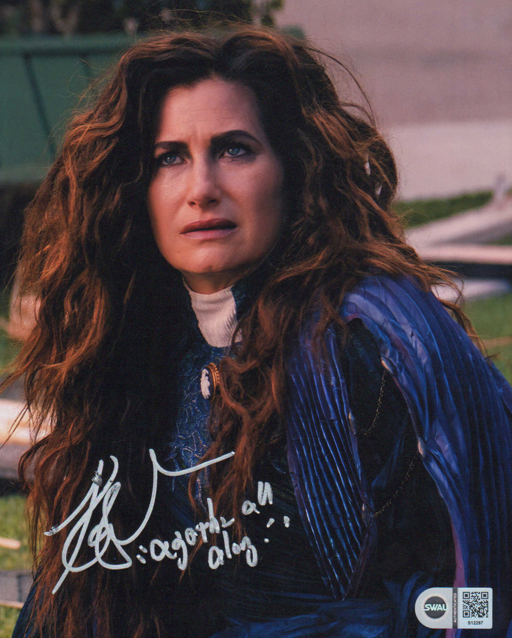 Kathryn Hahn as Agatha Harkness in WandaVision (SWAU) Signed 8x10 Photo with Quote