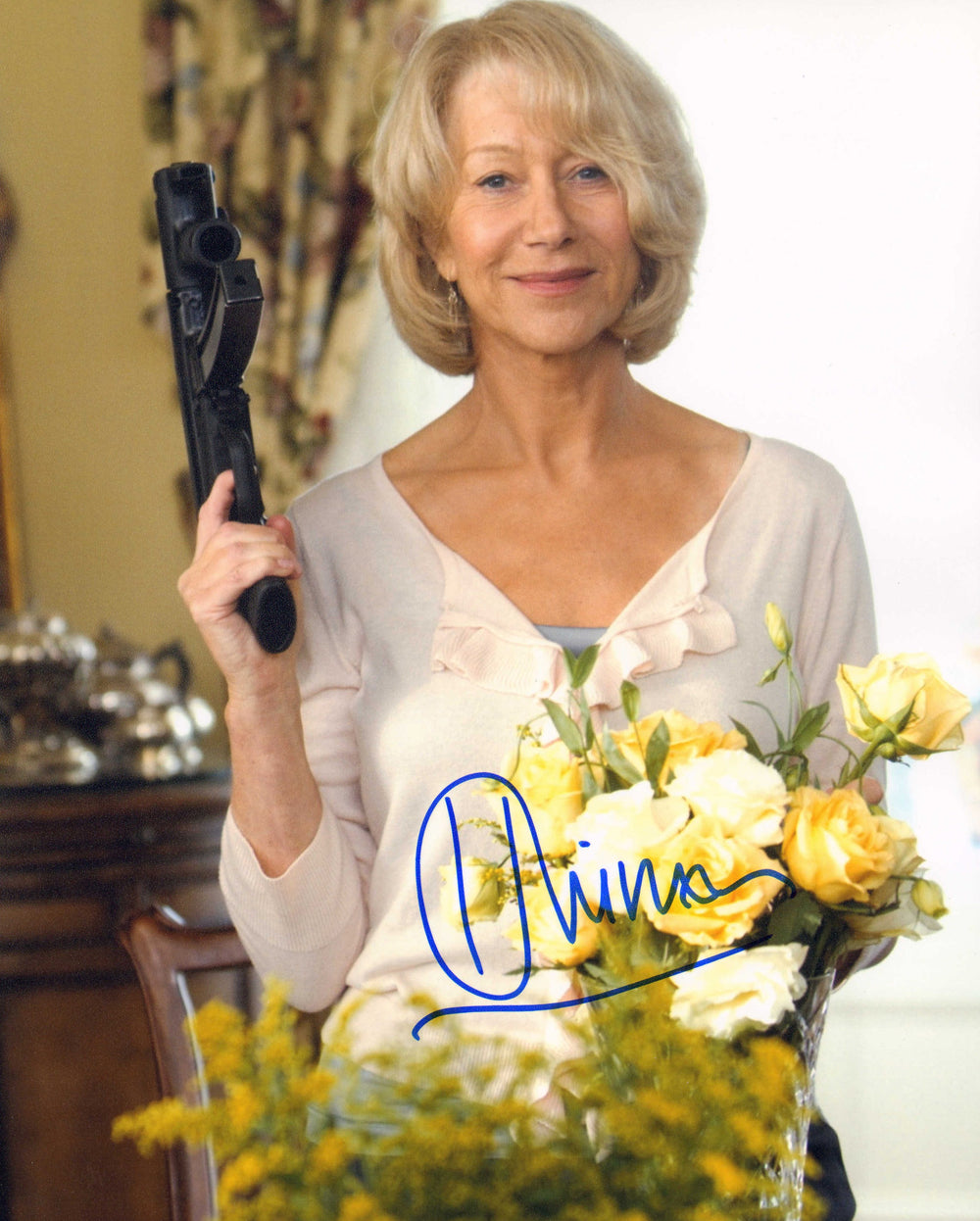 Helen Mirren as Victoria in Red Signed 8x10 Photo