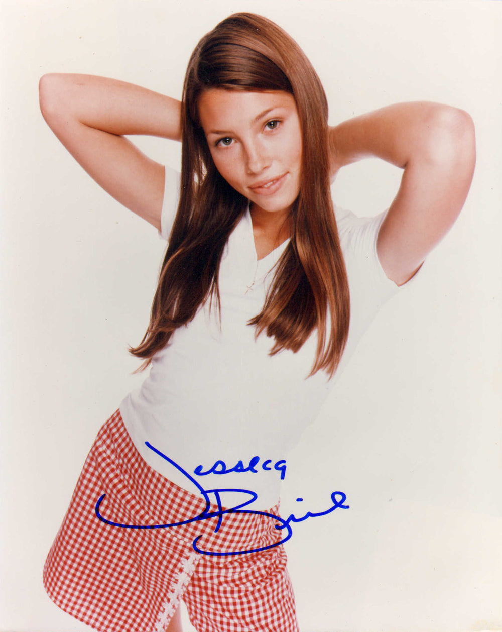 Jessica Biel from 7th Heaven, The Texas Chainsaw Massacre, The Rules of Attraction, & Blade: Trinity Vintage Signed 8x10 Photo