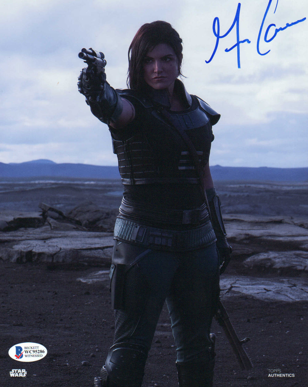 Gina Carano as Cara Dune in Star Wars: The Mandalorian (Beckett Witnessed) Signed 8x10 Photo