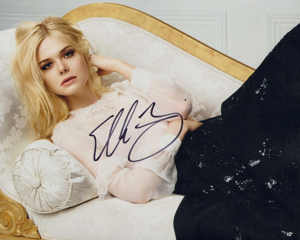 Elle Fanning from Maleficent, The Great, & Super 8 Signed 8x10 Photo
