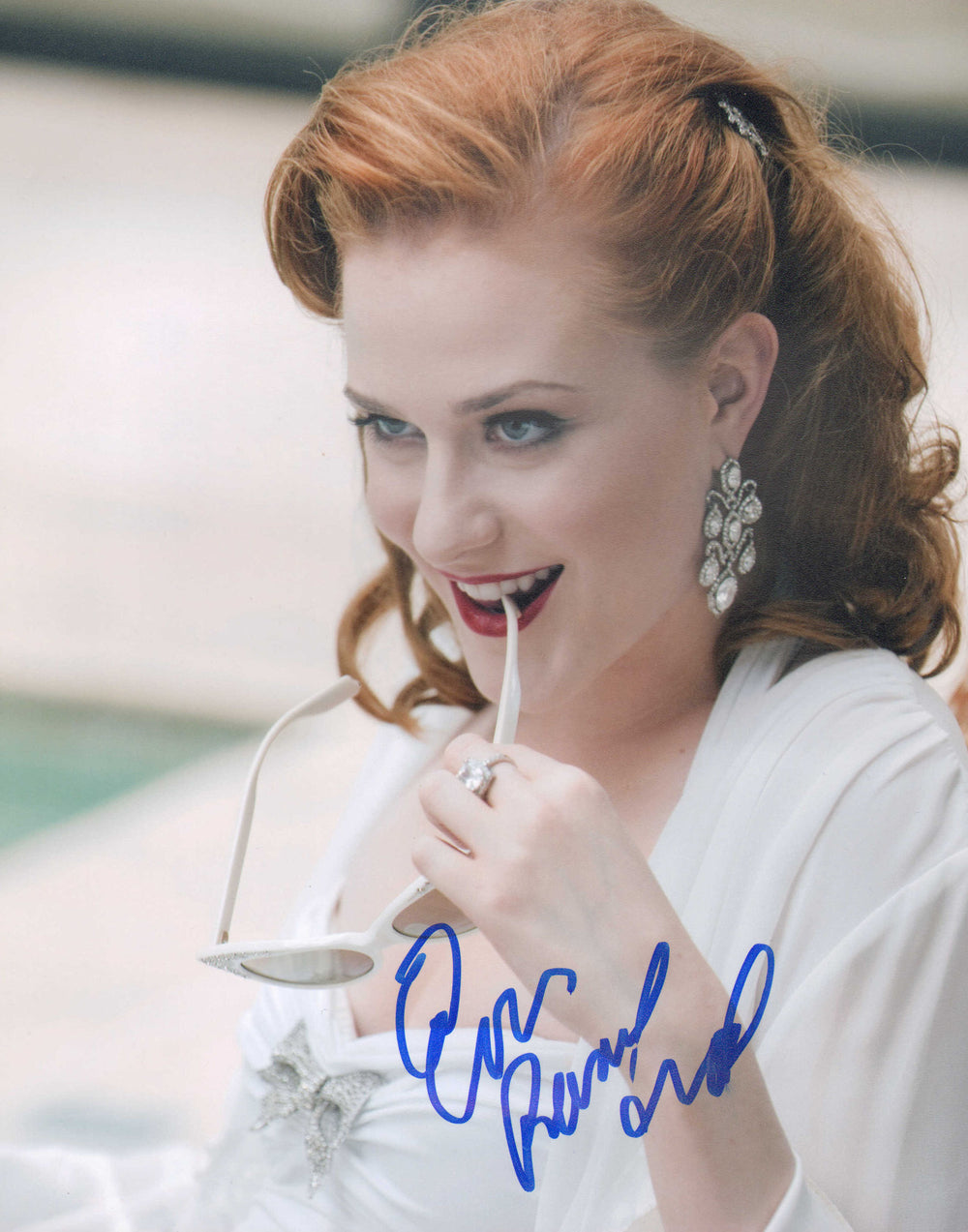 Evan Rachel Wood as Sophie-Anne Leclerq in True Blood Signed 8x10 Photo